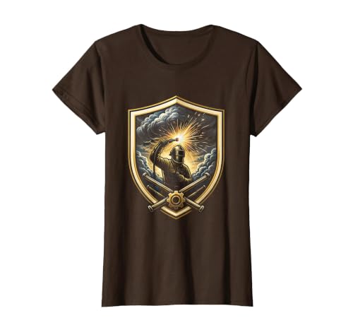 Mademark Welder Storm Clouds Dramatic Welding Art T-Shirt - size chart