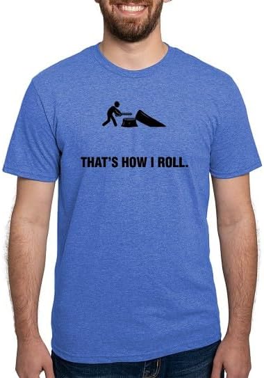 CafePress Logger T Shirt Men's Deluxe Tri-Blend T-Shirt - Heather Blue