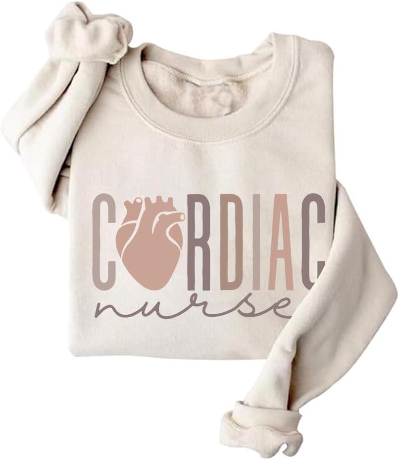 Cardiac Nurse Sweatshirt，Cardiovascular Nurse Sweatshirt，Heart Nurse Crewneck - Khika