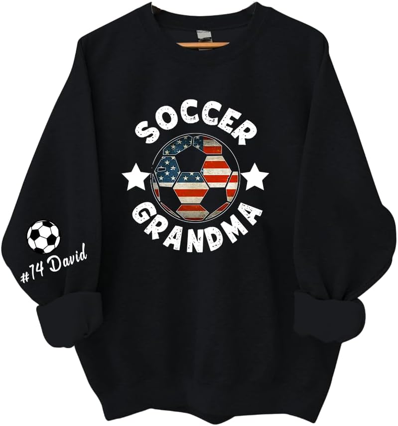 Personalized Soccer Mom Shirt & Sweatshirt for Women - A05