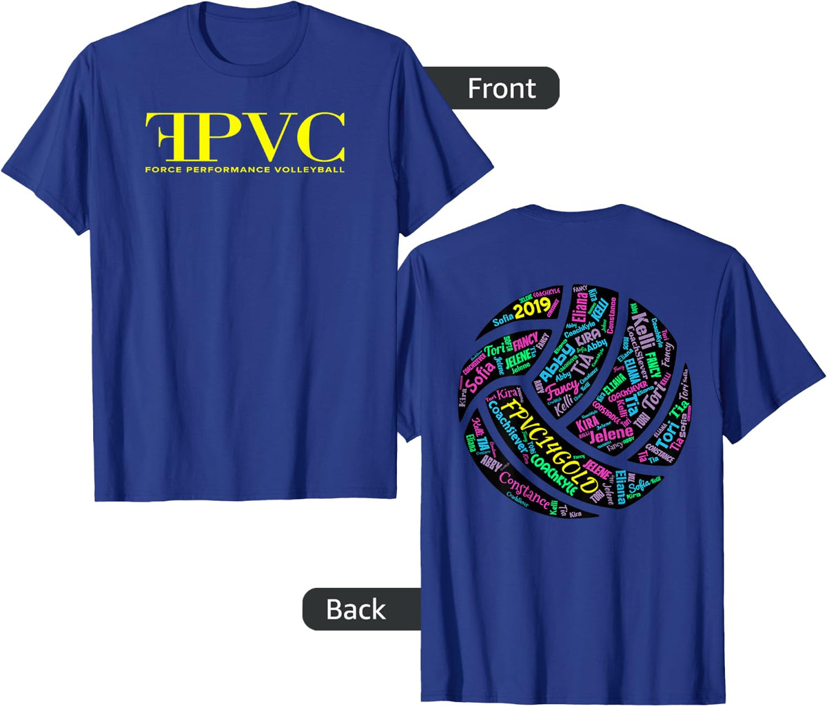Volleyball School T-shirt - Royal Blue