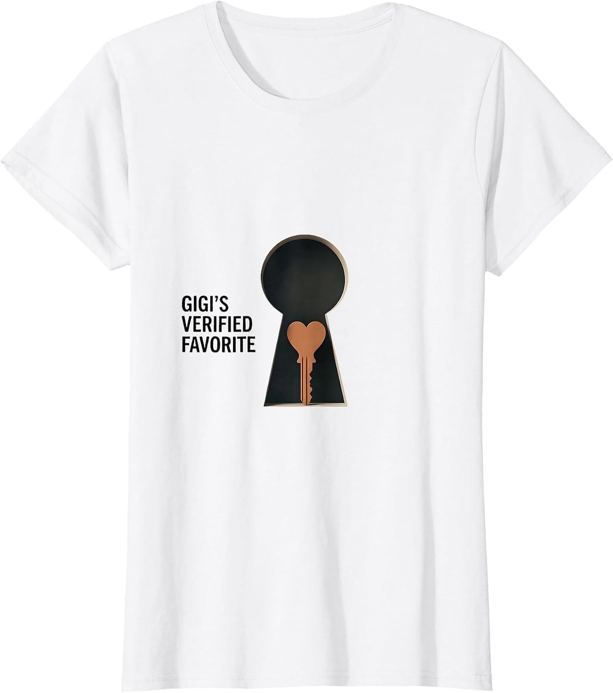 Women's Gigi's Verified Favorite Funny Grandparent Grandchild Humor T-Shirt - White