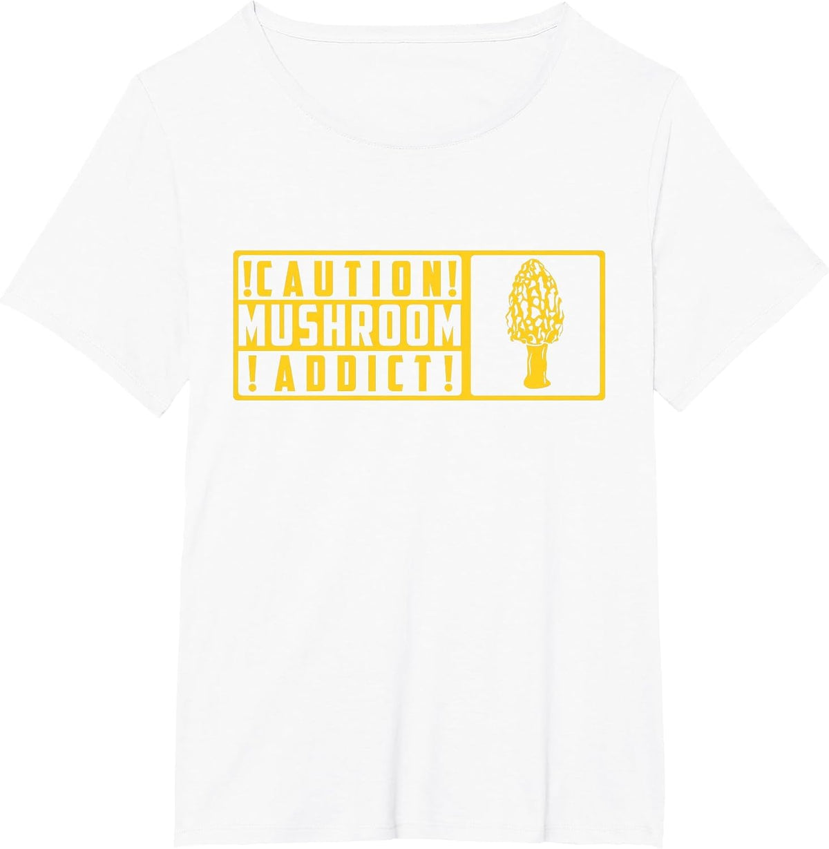 Mushroom Addict Morel Mushroom Hunting T-Shirt - White