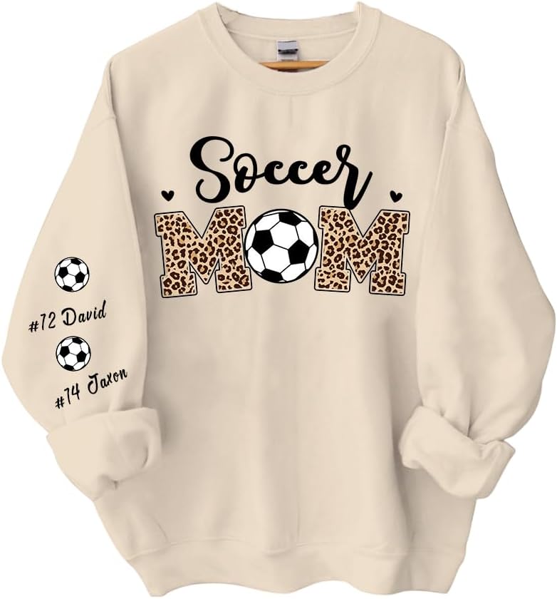 Personalized Soccer Mom Shirt & Sweatshirt for Women - A02