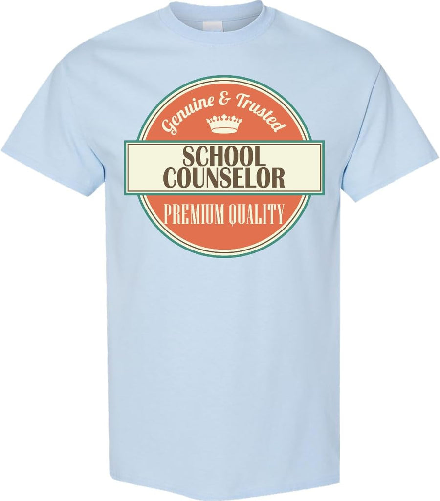 inktastic School Counselor Funny Gift Idea Adult T-Shirt - Light Blue
