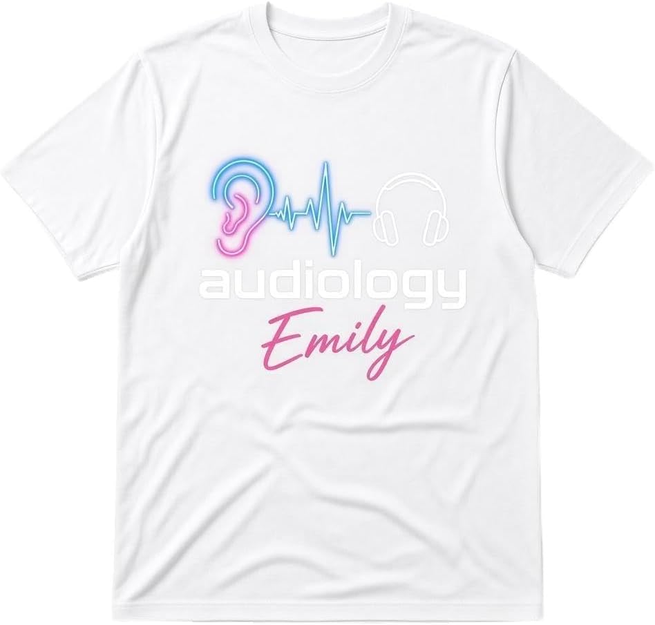Stylish Women T Shirt Featuring Unique Audiology Designs with Quarter Zip Sweatshirts - Womens White
