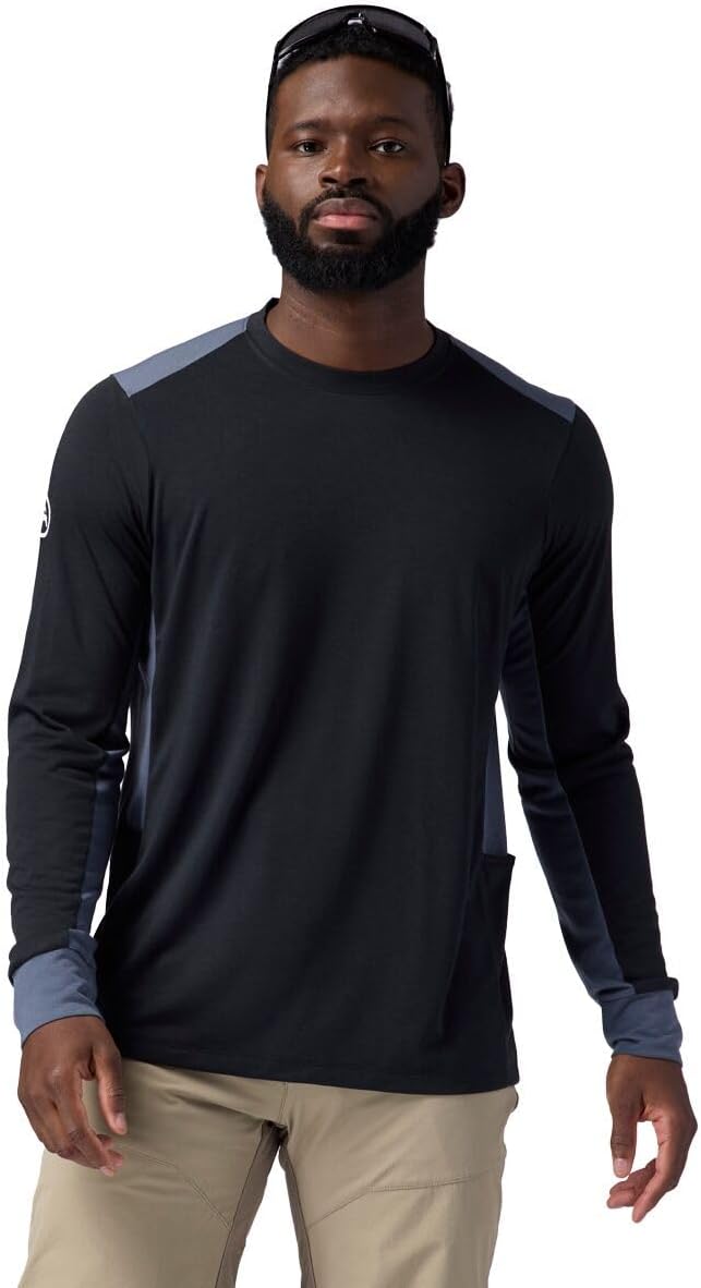 Backcountry, BGA Slickrock Drirelease Long-Sleeve Tech T-Shirt - Men's - Black\/Turbulence