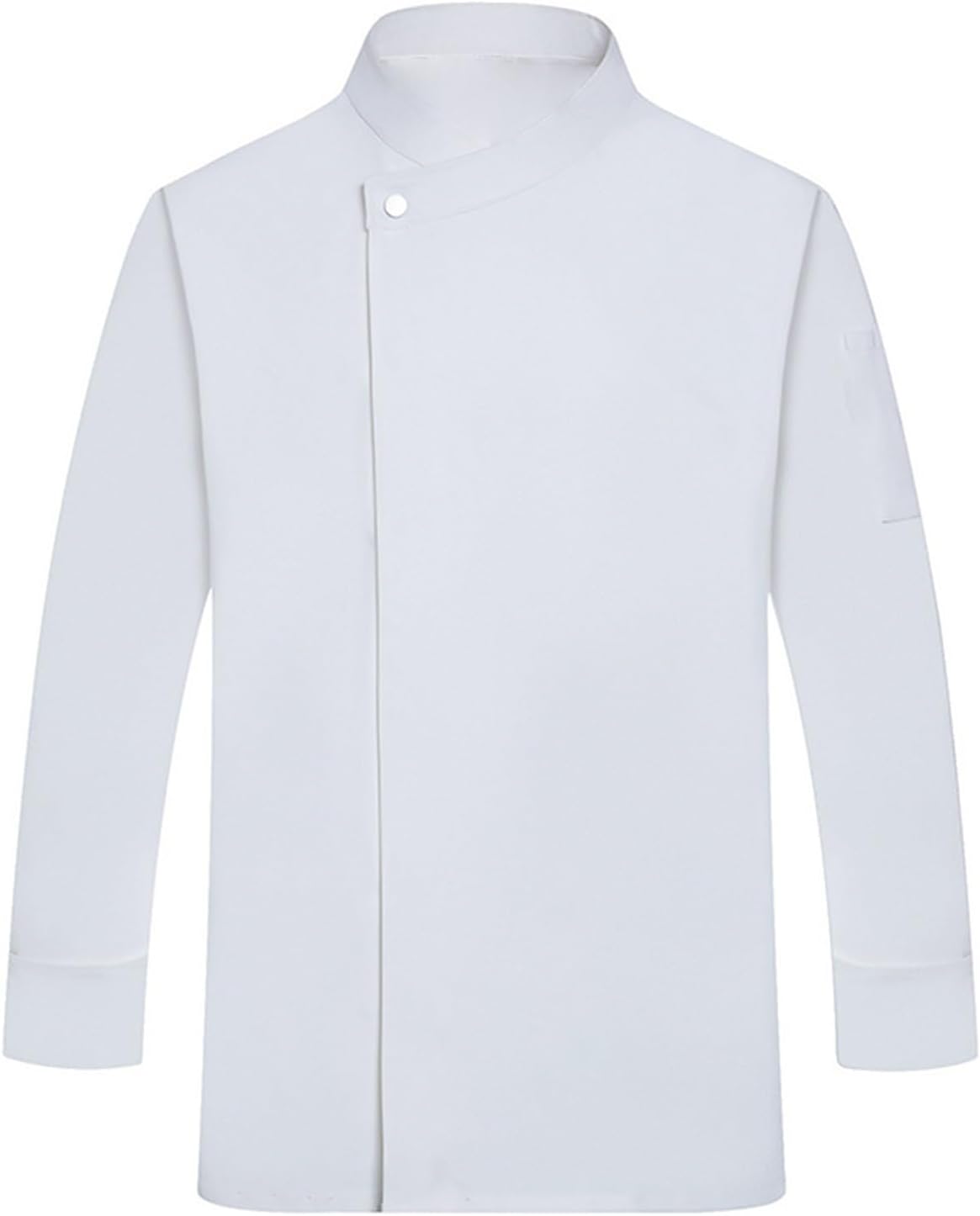 Chef Jacket for Men Women Lightweight Unisex Long Sleeve Outfit for Work Bakery - 16 White
