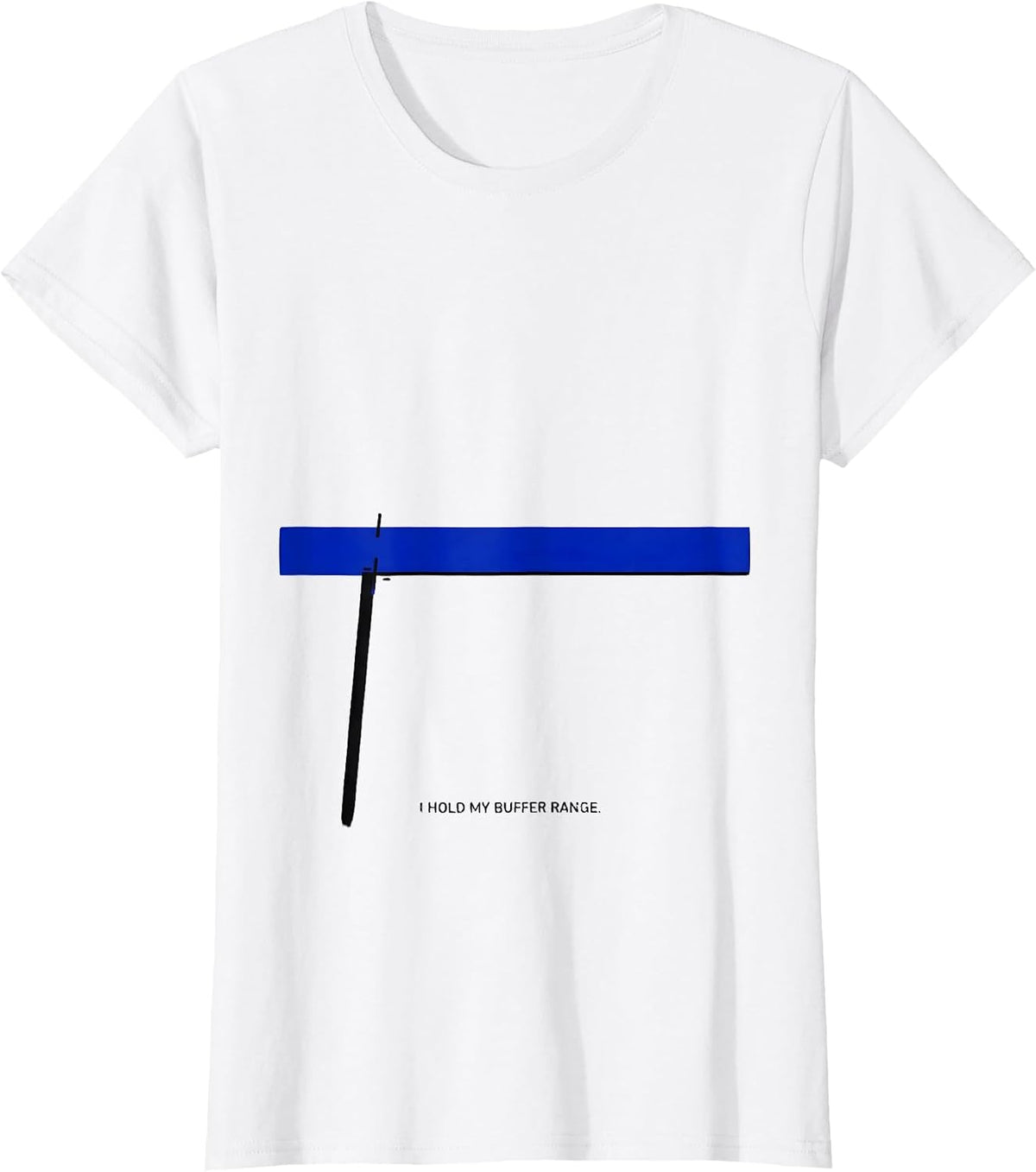 I Hold My Buffer Range Funny Science Chemistry Nerd Humor T-Shirt - White