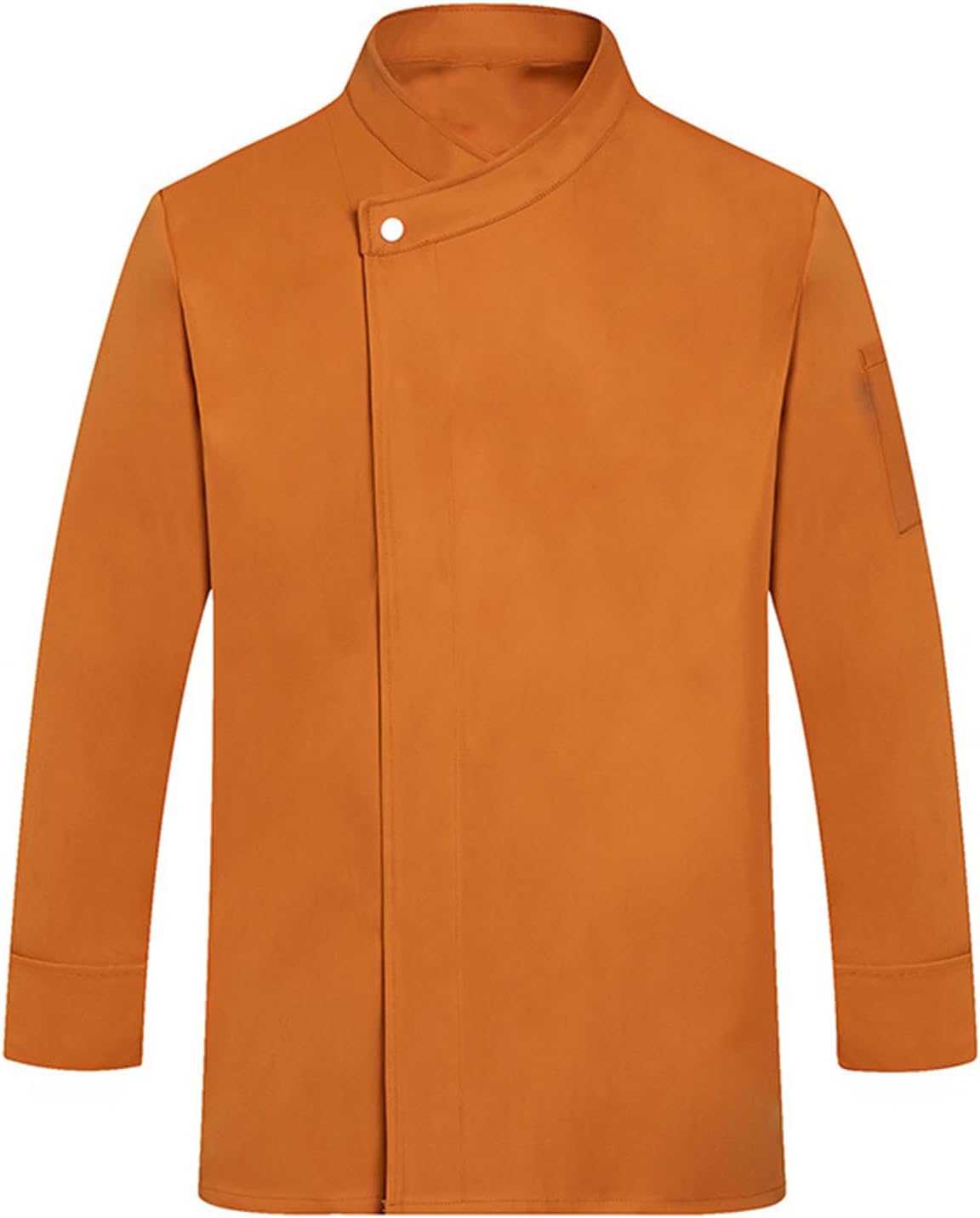 Chef Jacket for Men Women Lightweight Unisex Long Sleeve Outfit for Work Bakery - 16 Saffron