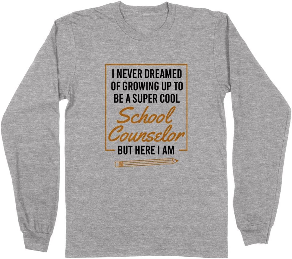 Super School Counselor Long Sleeve Shirt Unisex - Grey