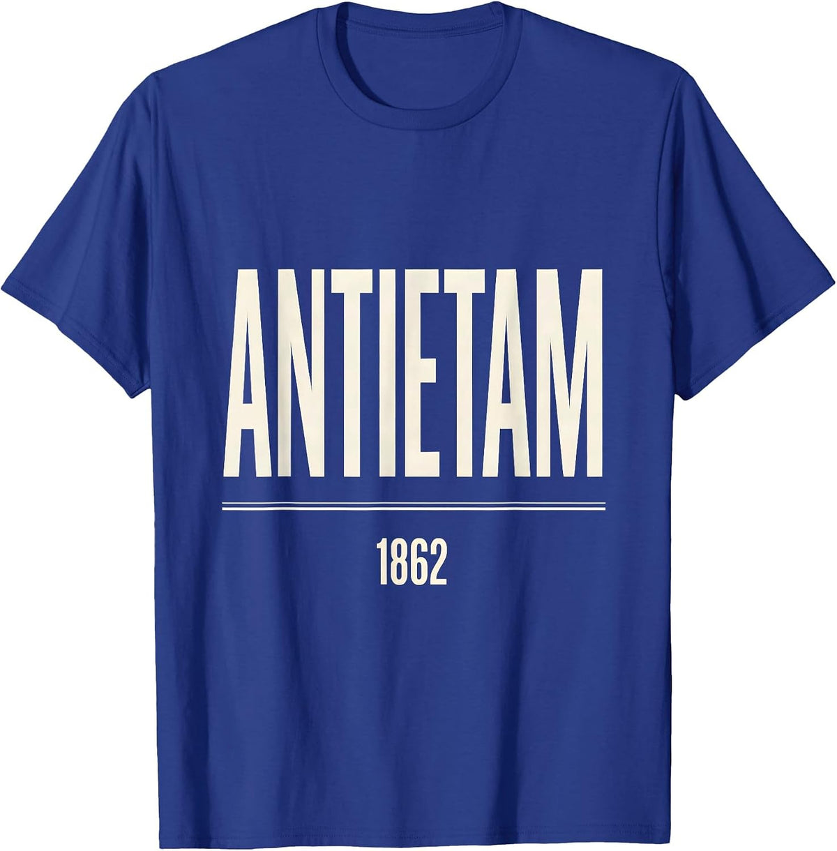 Antietam 1862 Civil War History Enthusiast Battlefield T-Shirt - Royal Blue