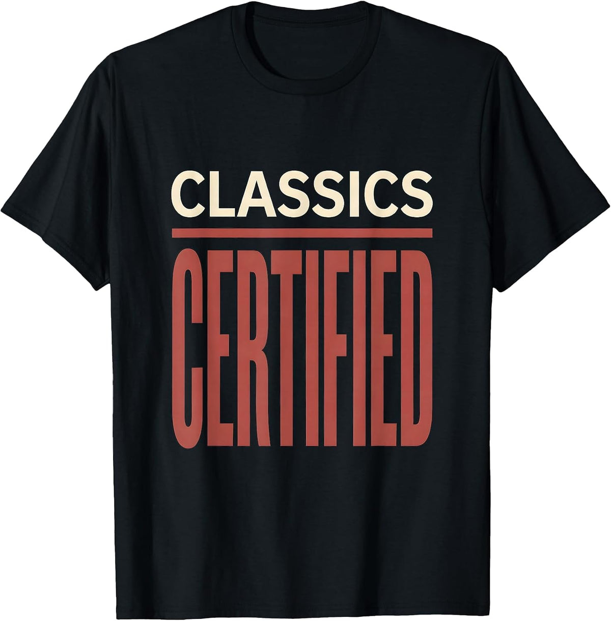 Men's Classics Certified Retro Arcade Gamer Vintage Video Game T-Shirt - Black