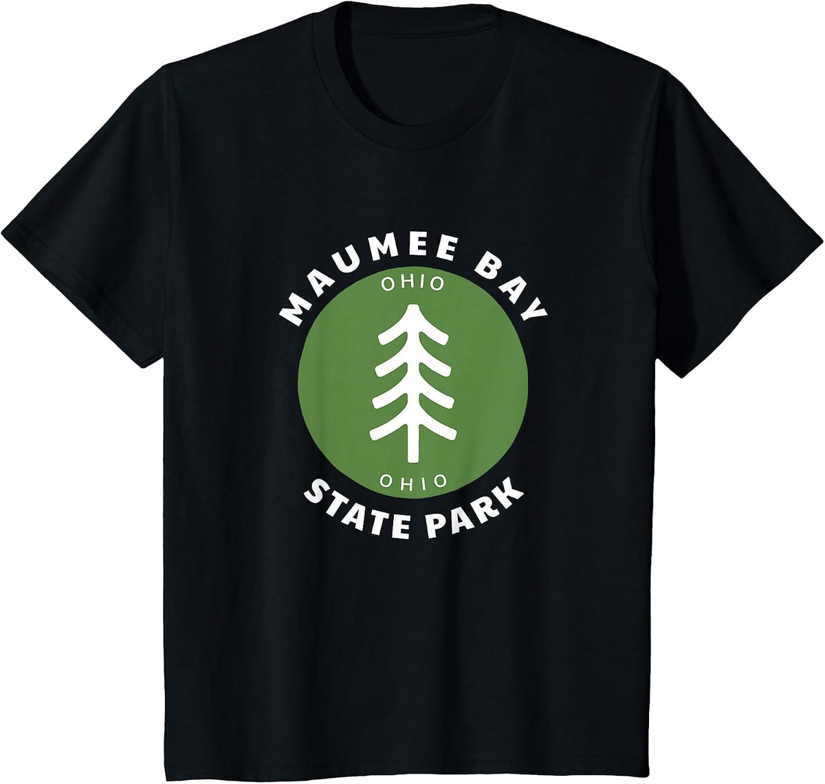 Maumee Bay State Park Ohio OH Tree Outdoor Forest T-Shirt - Black