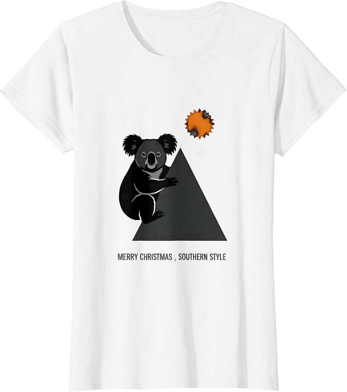 Merry Christmas Southern Style Funny Koala Lover Australian T-Shirt - White