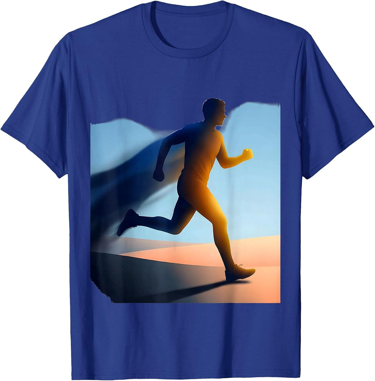 Men's Stepping Into the Light Suicide Prevention Design T-Shirt - Royal Blue