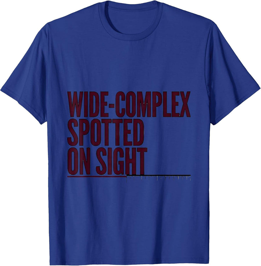 Wide-Complex Spotted On Sight Funny Cardiology Nurse Cardiac T-Shirt - Royal Blue