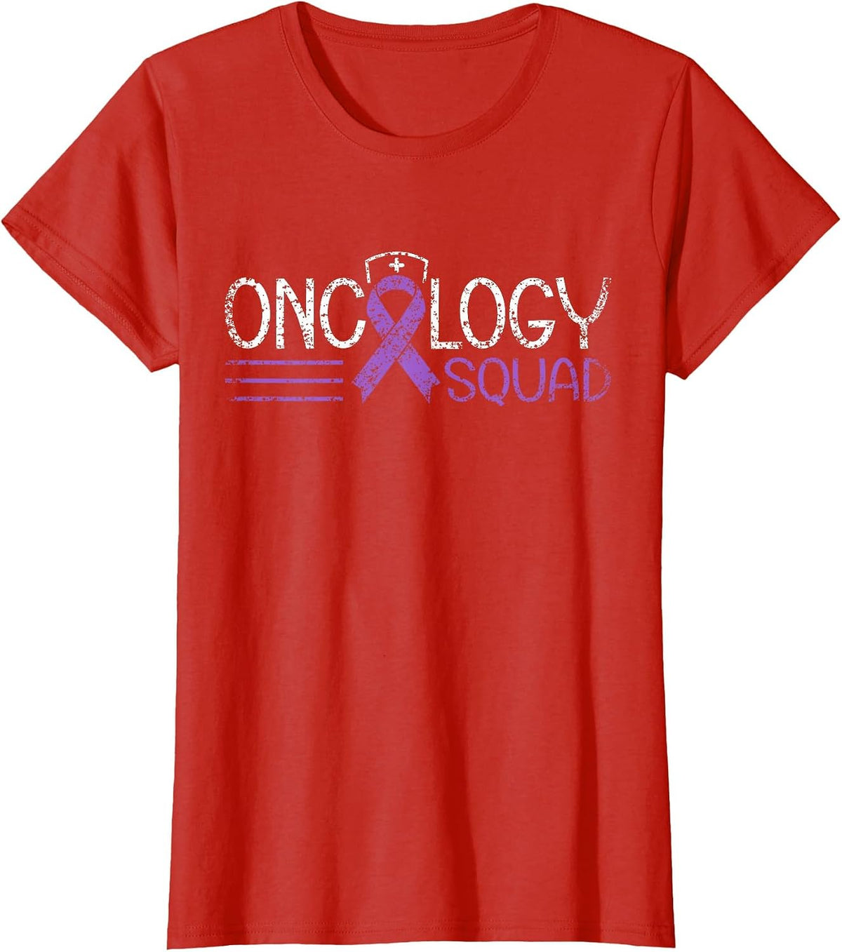Oncology Squad Cancer Nursing Oncology Sister T-Shirt - Red