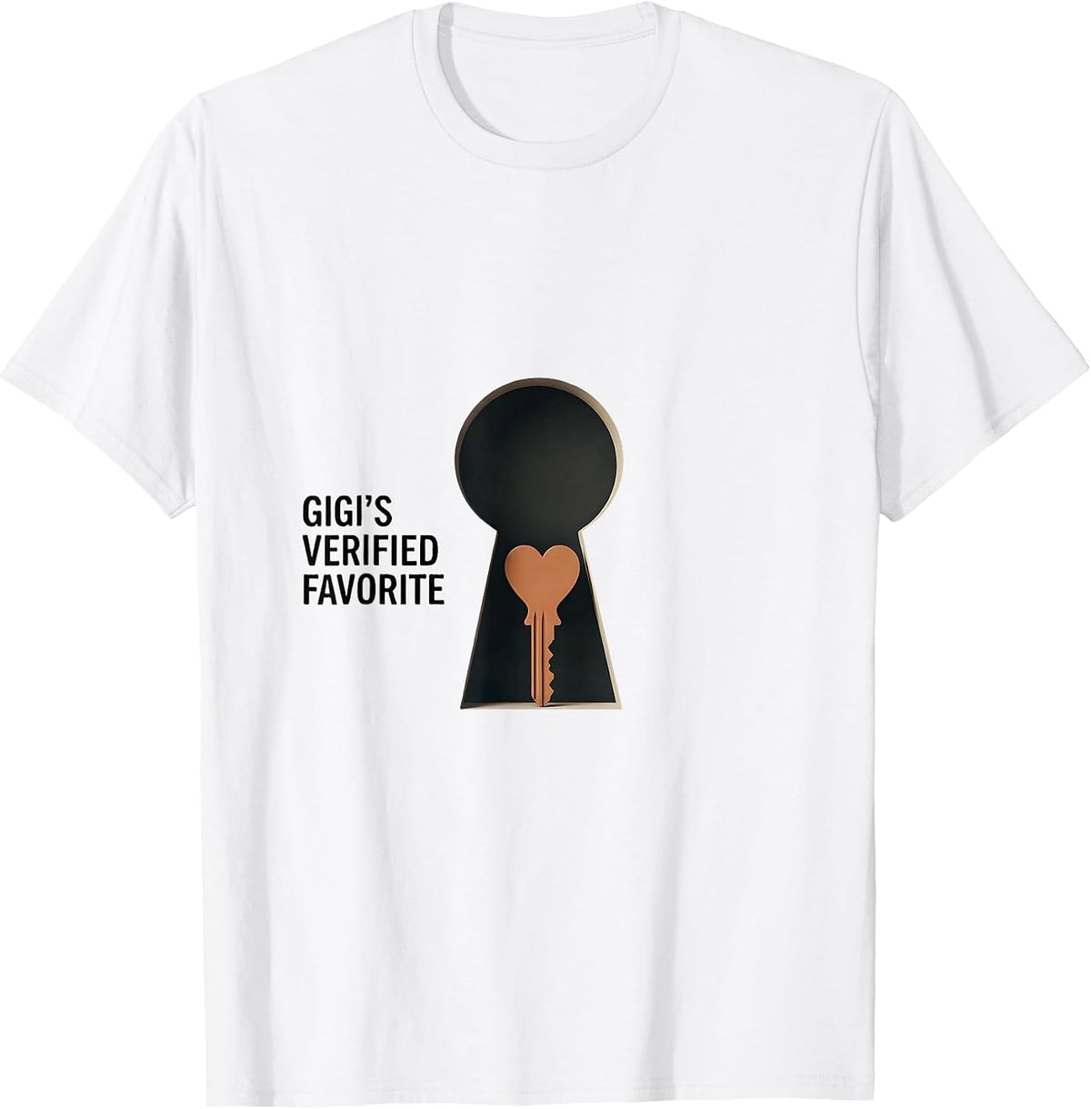Men's Gigi's Verified Favorite Funny Grandparent Grandchild Humor T-Shirt - White