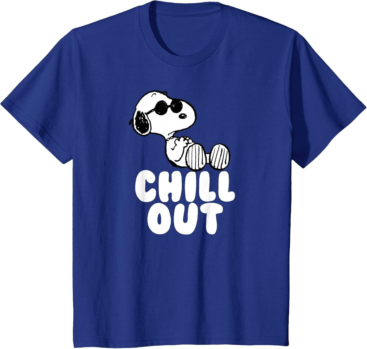 Peanuts Chill Out Snoopy T-Shirt - Royal Blue