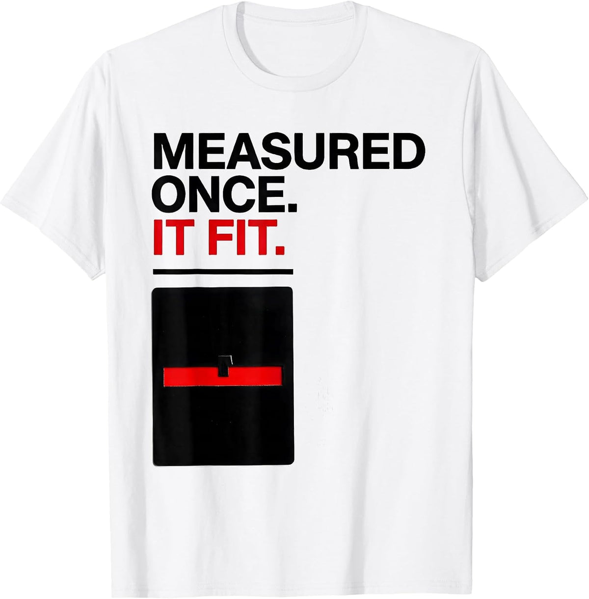 Men's Measured Once It Fit Swiss International Machinist T-Shirt - White