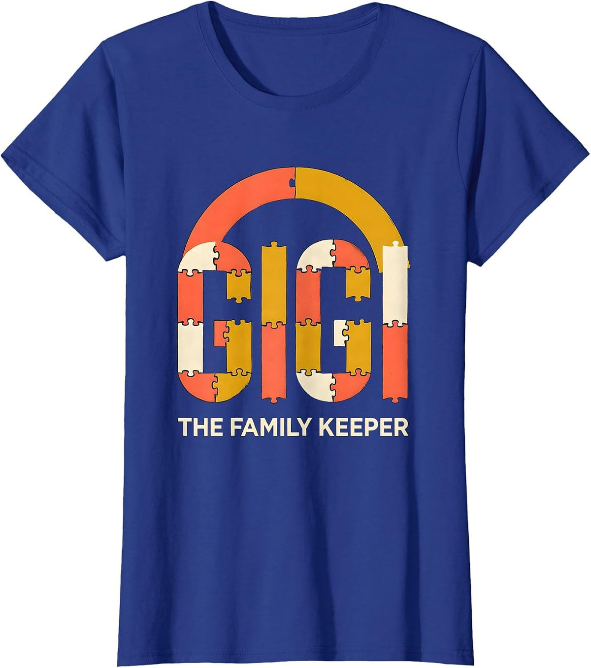 Women's I'm Gigi The Family Keeper Funny Grandma Gift T-Shirt - Royal Blue