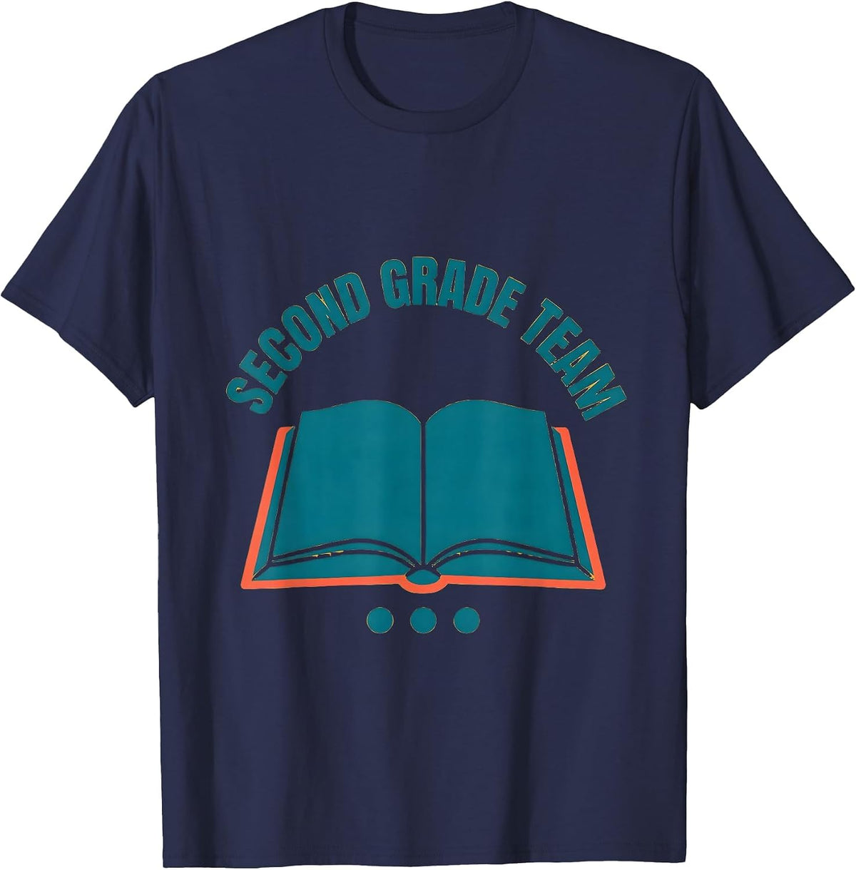 Second Grade Team Back to School Student Teacher First Day T-Shirt - Navy Blue