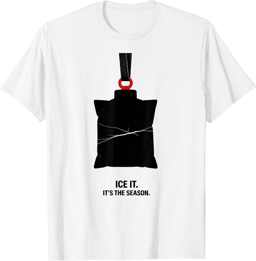 Men's Ice It. It's The Season Funny Therapy Profession Christmas T-Shirt - White