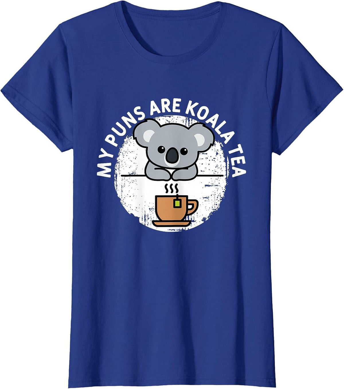 Funny Koala Art My Puns are Koala Tea Cute Animal Puns Bear T-Shirt - Royal Blue