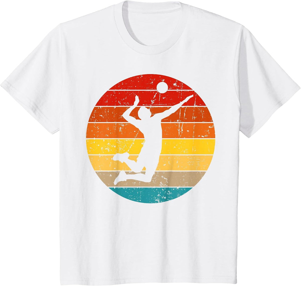 Vintage Volleyball Design for Men Women Volleyball Player T-Shirt - White