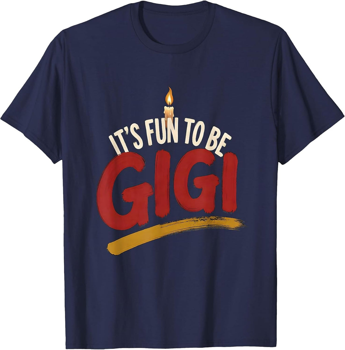 It's Fun To Be Gigi Playful First Birthday Family Matching T-Shirt - Navy Blue