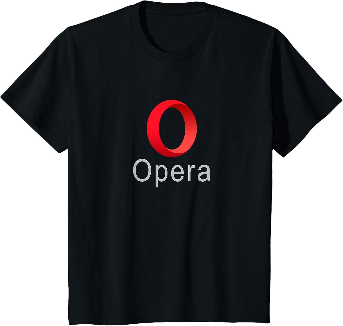 Opera Browser Logo Fast Security Web Tee T-Shirt T-Shirt - Black