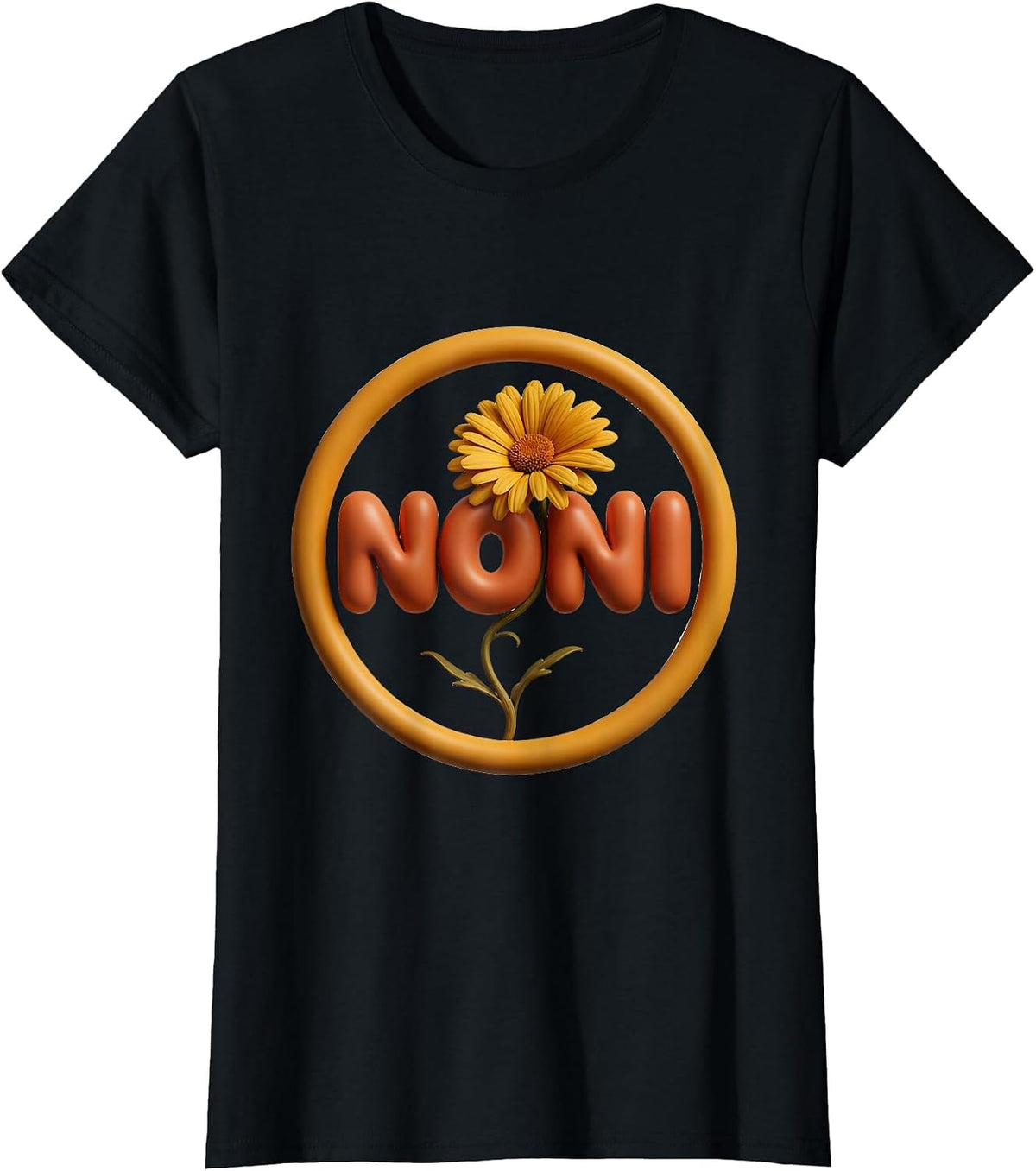 Noni Funny Grandparent Day Grandma Gift T-Shirt - Black
