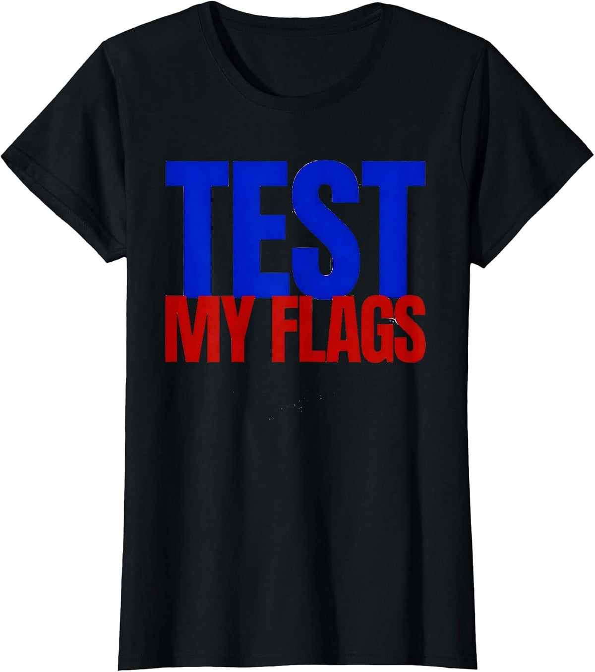 Test My Flags Minimalist Geography Lover World Traveler Gift T-Shirt - Black