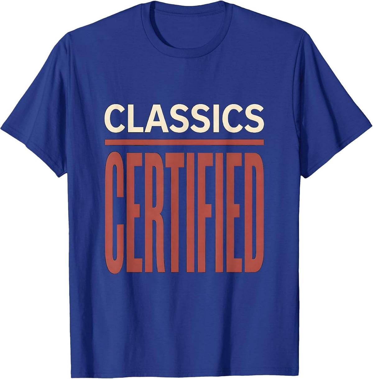 Men's Classics Certified Retro Arcade Gamer Vintage Video Game T-Shirt - Royal Blue