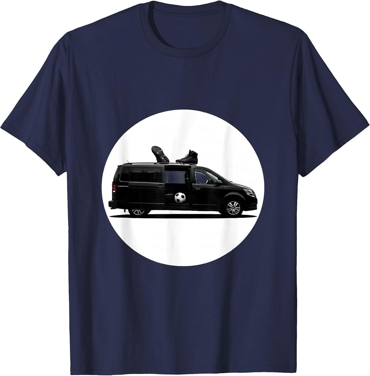 Men's Soccer Dad Overloaded Minivan Graphic T-Shirt - Navy Blue