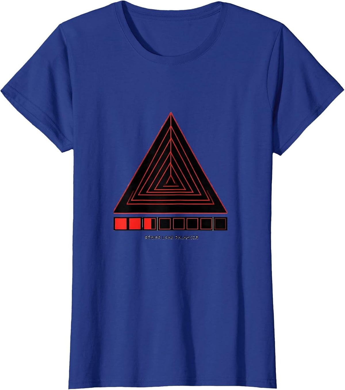 Women's Senior Load Balancer Funny Electrician Engineer Trade Humor T-Shirt - Royal Blue