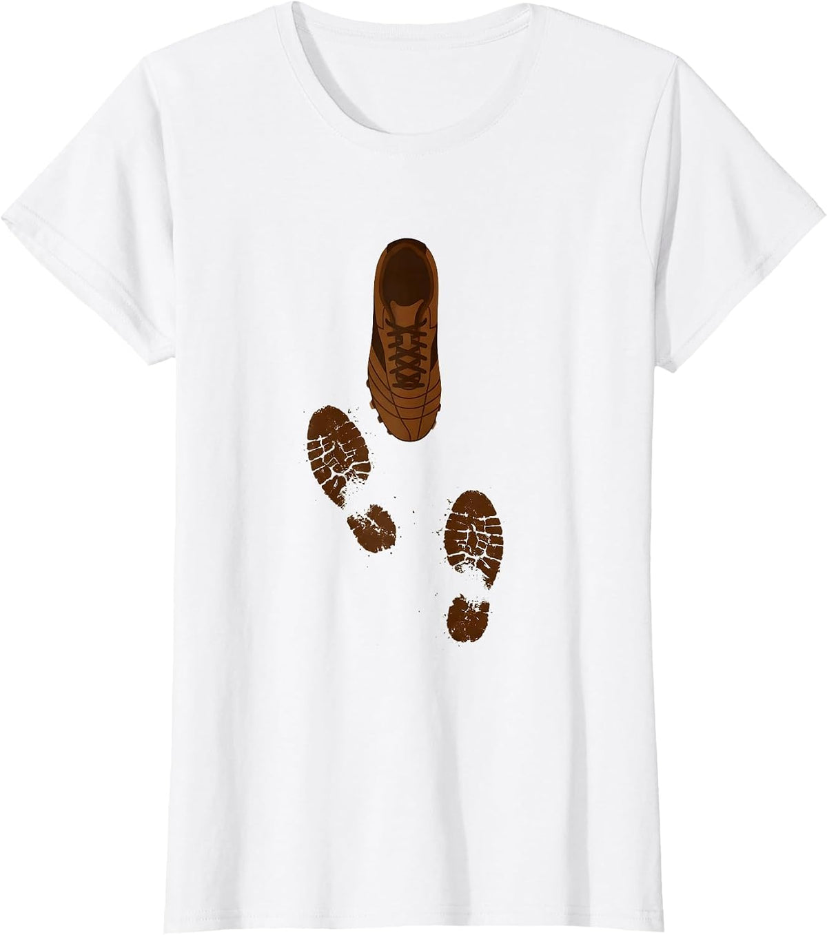 Soccer Dad Muddy Cleats Graphic Design T-Shirt - White