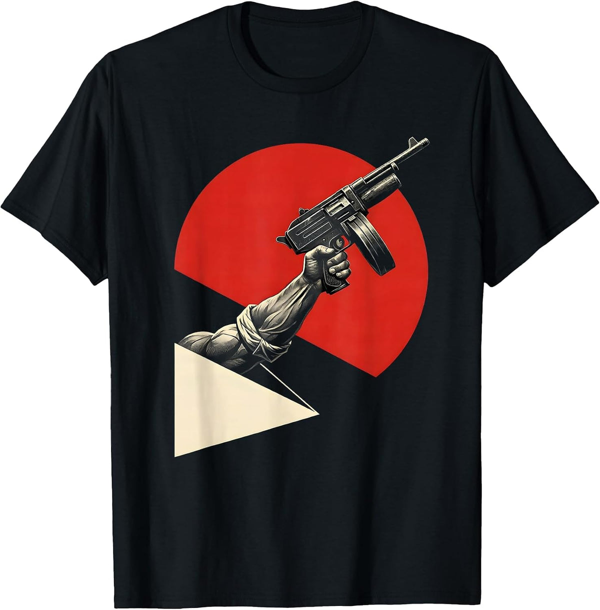 Men's Rosie the Riveter Bold Forearm Flex Graphic T-Shirt - Black