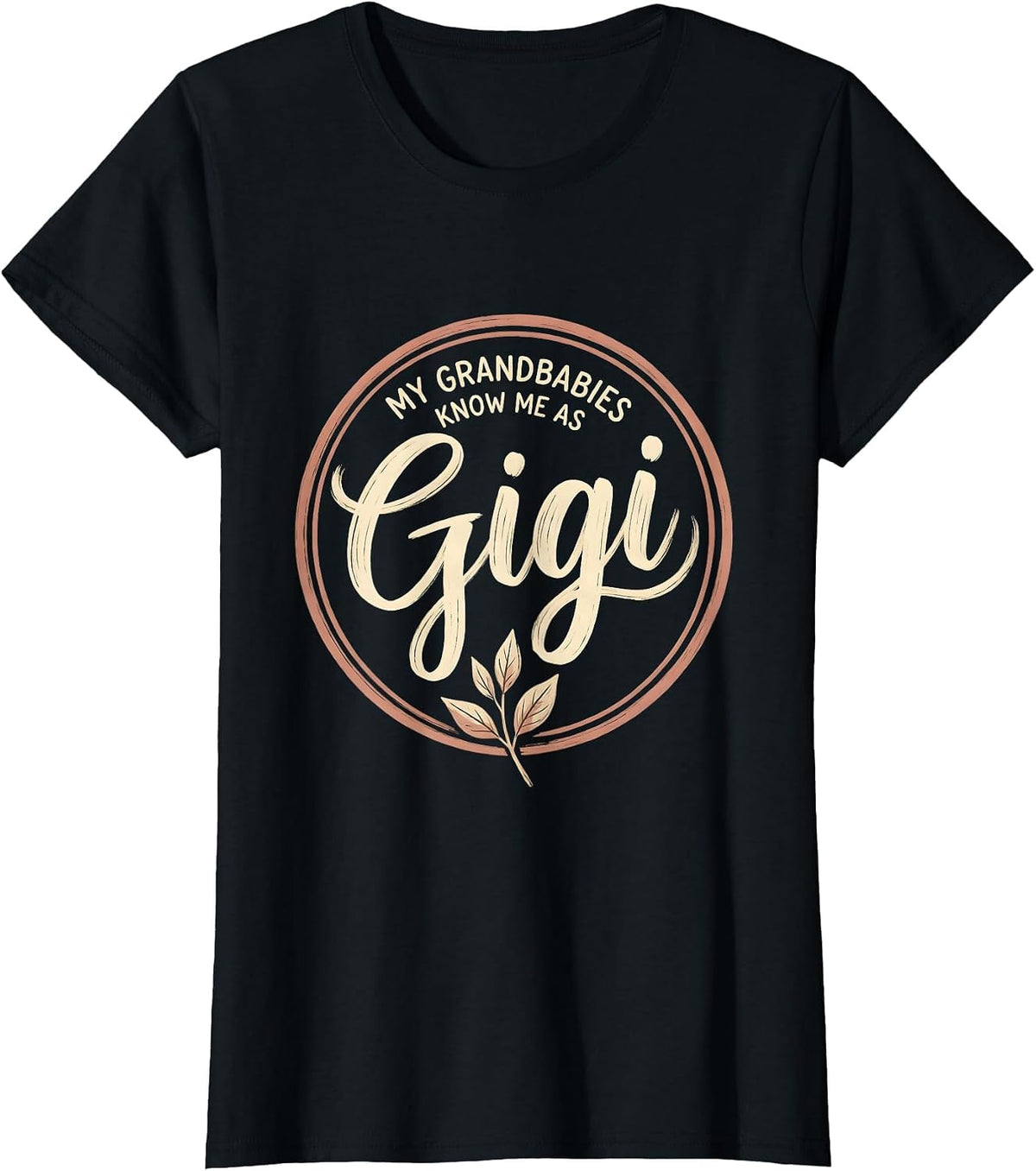 My Grandbabies Know Me As Gigi Boho Grandma Gift for Gigi T-Shirt - Black