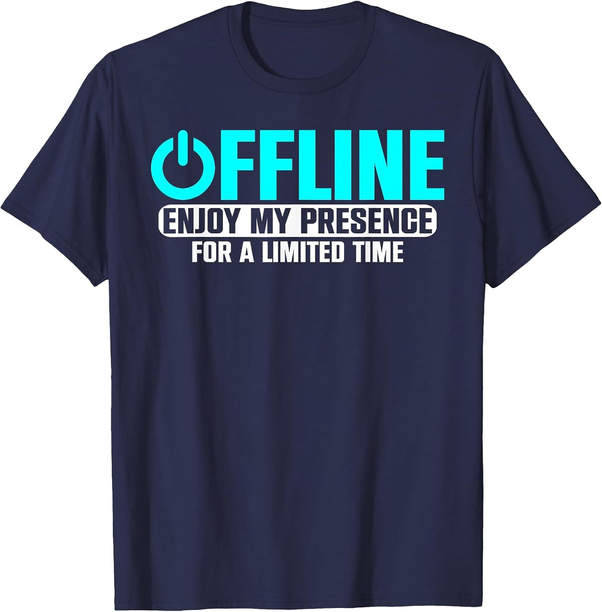 Offline Enjoy My Presence for A Time T-Shirt - Navy Blue