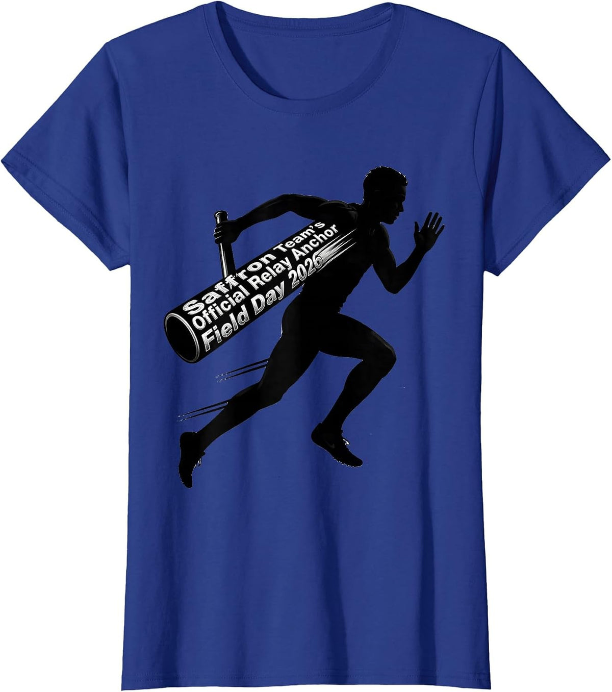 Women's Saffron Team's Official Relay Anchor — Field Day 2026 T-Shirt - Royal Blue