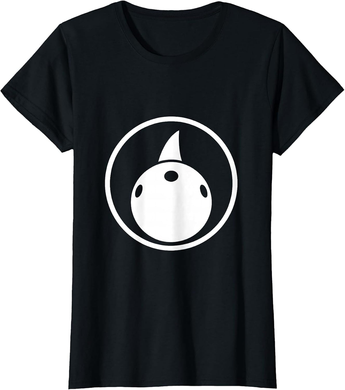 Shark Fin Bowling Ball Funny Bowling Graphic T-Shirt - Black
