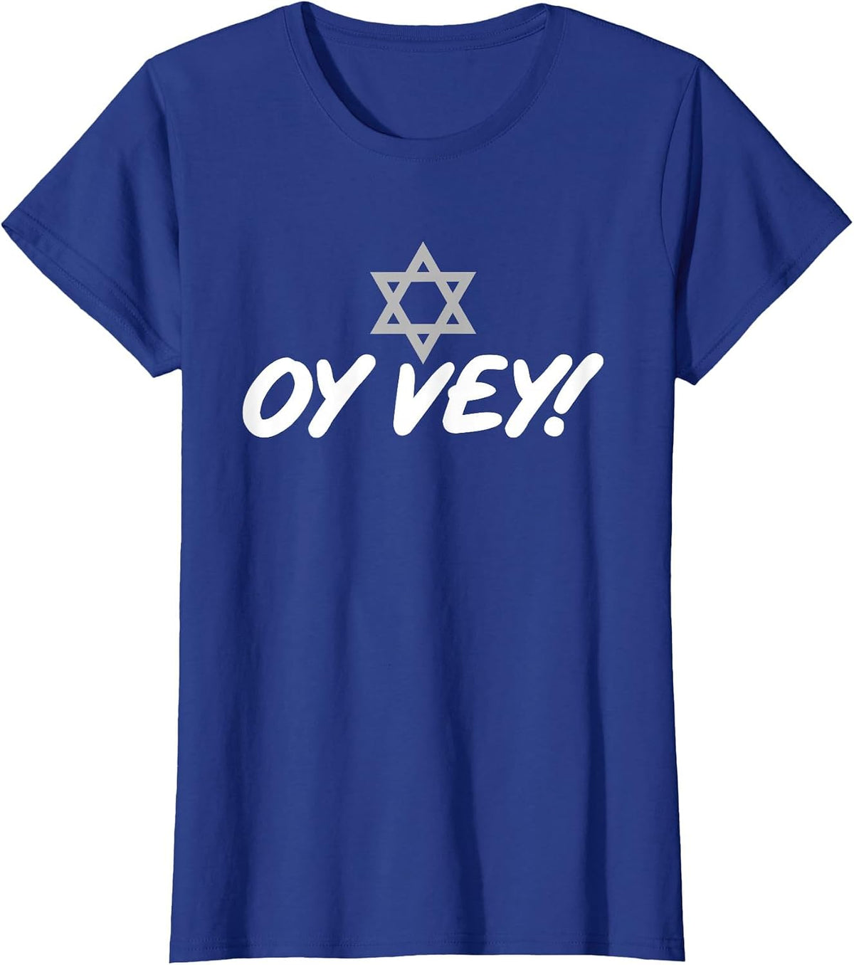 Oy Vey Funny Jewish T-Shirt with Star of David T-Shirt - Royal Blue