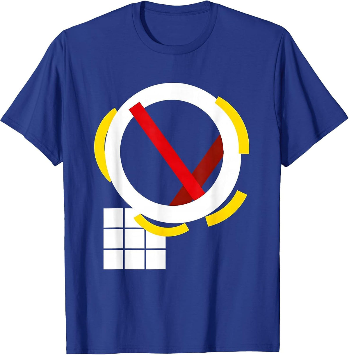 Communication Grid Bauhaus Modernist Special Ed Teacher T-Shirt - Royal Blue