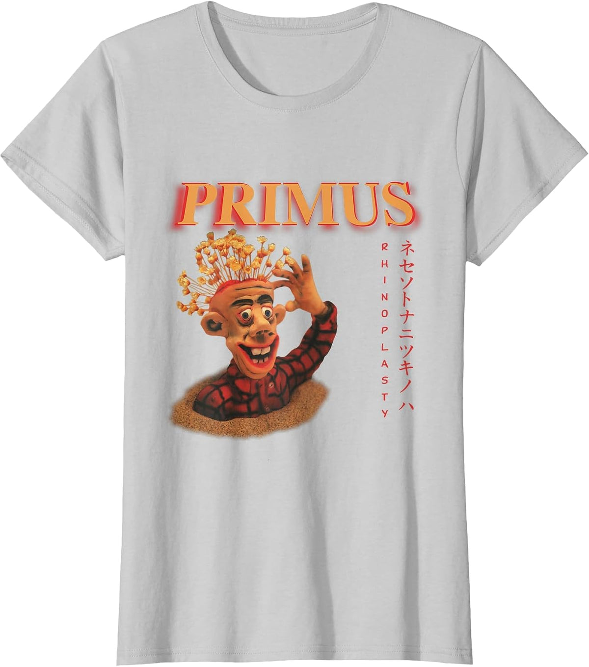 Primus Cartoon Rhinoplasty T-Shirt - Silver Grey