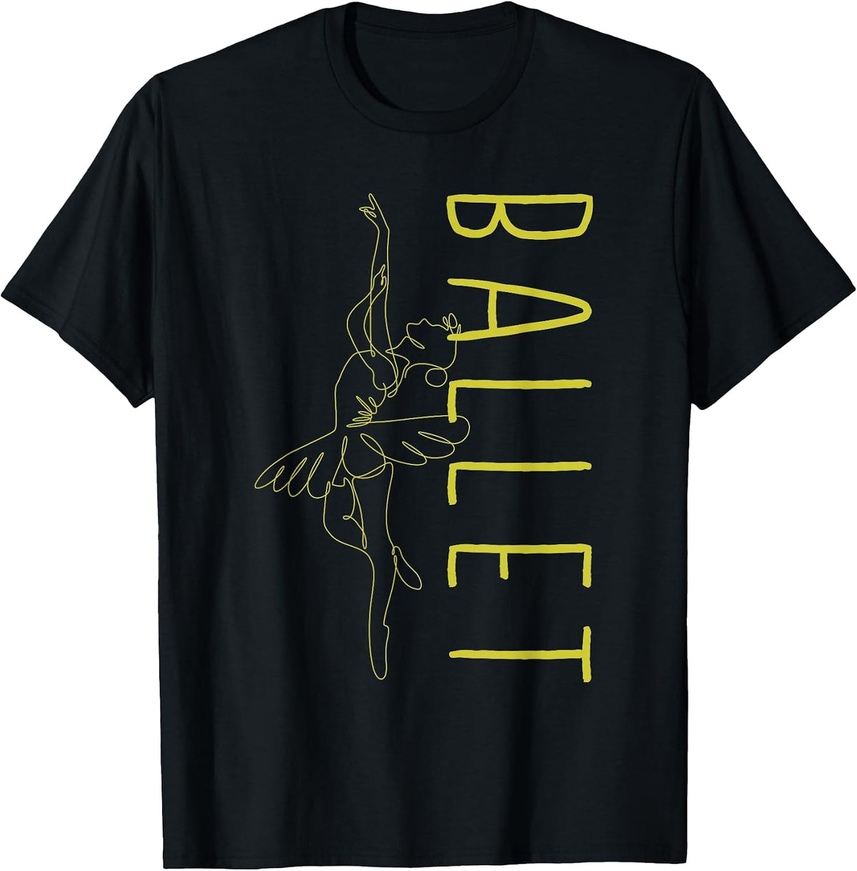 Funny Ballet Dance Danseuse Ballerina En Pointe Shoe Lovers T-Shirt - Black