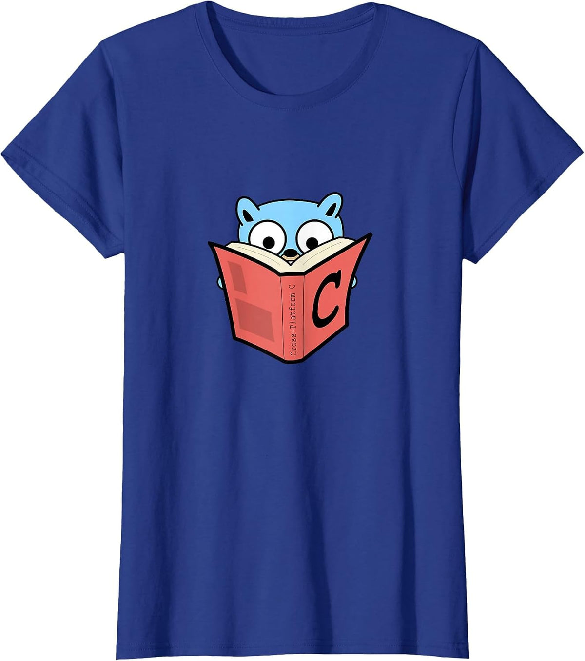 Go Developer Tee golang Cross Platform c Gopher Tshirt T-Shirt - Royal Blue