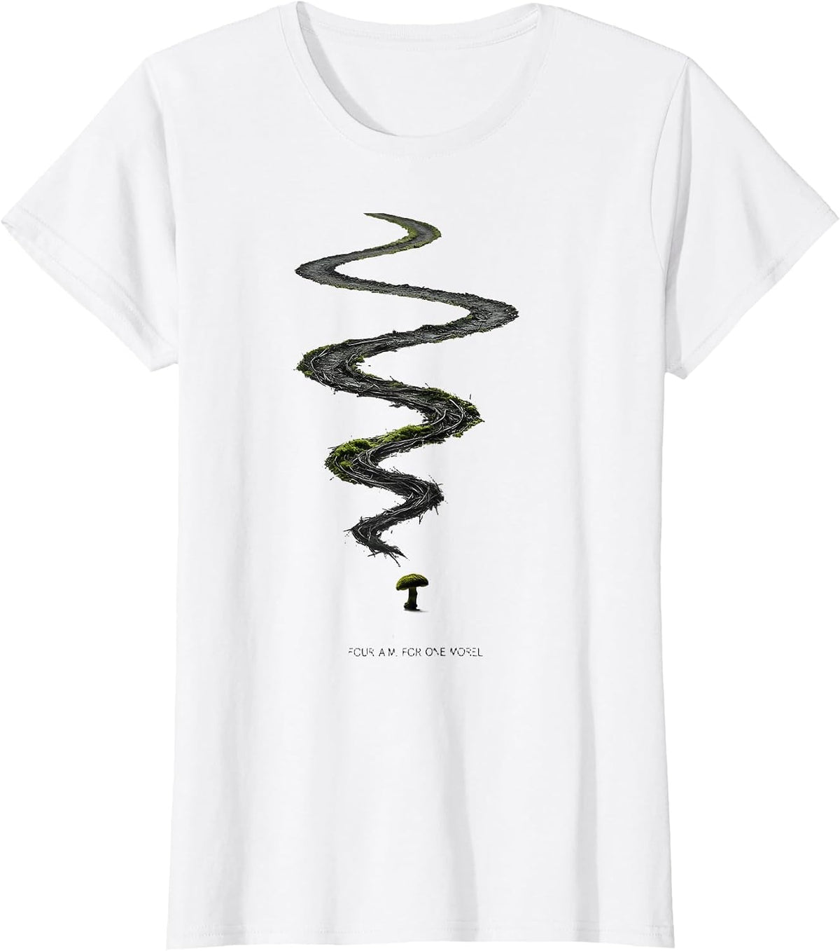 Four A.M. For One Morel Funny Mushroom Foraging Morel Hunter T-Shirt - White
