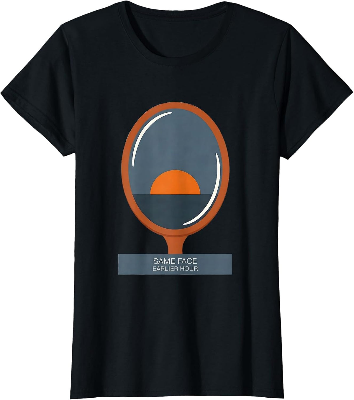 Women's Same Face, Earlier Hour Funny Special Education Teacher T-Shirt - Black